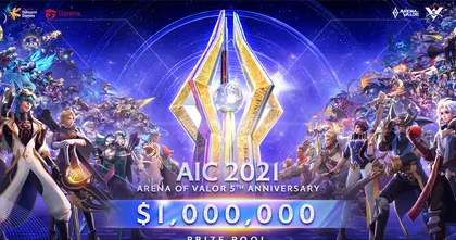 Arena of Valor International Championship (AIC) 2021 ฉลองครบรอบ 5 ปี อัดฉีดเงินรางวัลรวมกว่า 1,000,000 ดอลลาร์ เริ่มแข่งพฤศจิกายนนี้!