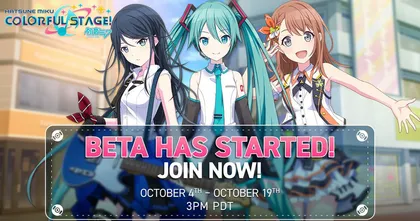 Hatsune Miku: COLORFUL STAGE! ประกาศพร้อมเปิดทดสอบ Beta Test แล้ว!