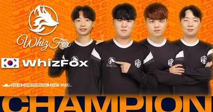 WhizFox ชูถ้วยแชมป์ราบการ FIFAe Continental Cup 2021™