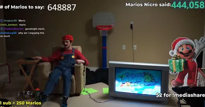 สตรีมเมอร์ ทำไลฟ์สตรีมโดยพูดคำว่า "Mario" ทุกครั้งที่มีคนบิท โดเนทและซับให้กับเขา!