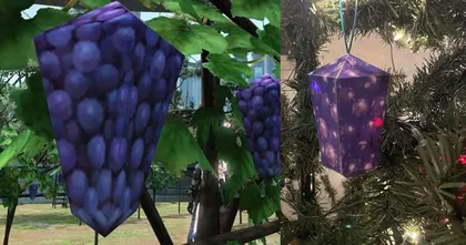 โดนล้อยันลูกบวช! ชาวเกมนำ องุ่นโพลีก้อนต่ำ จาก FF14 มาทำเป็นเปเปอร์คราฟ
