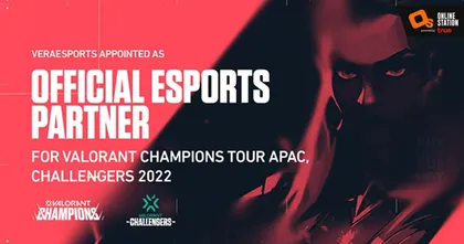 Riot Games จับมือ VeraEsports ร่วมเป็นพันธมิตรสนับสนุนการแข่งขัน  VALORANT Champions Tour APAC, Challengers 2022