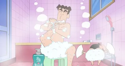 Crayon Shin-chan ปล่อยโฆษณาน้ำยาที่สามารถดับกลิ่นเท้า Hiroshi ได้