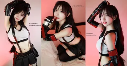 งานดี! เมื่อสตรีมเมอร์สาวไทยสุดน่ารักคอสเพลย์เป็นตัวละคร Tifa จาก Final Fantasy VII Remake