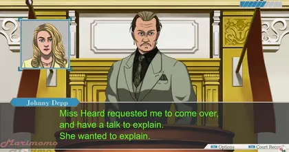 ชมคลิปล้อเลียนป๋าเดปป์กับทนายแอมเบอร์ในศาล ด้วยสไตล์เกม Ace Attorney
