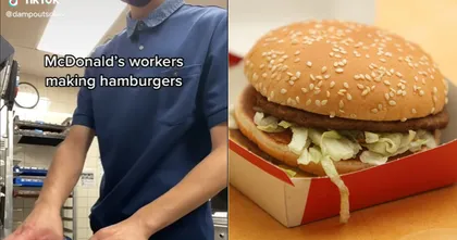 พนักงาน McDonald's กลายเป็นไวรัลบน TikTok จากทริคทำแฮมเบอร์เกอร์สุดฮา