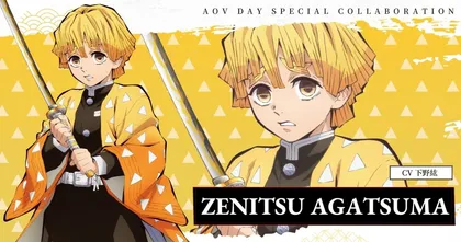 RoV X Demon Slayer: Kimetsu no Yaiba การร่วมมือสุดพิเศษครั้งที่ 2! สกินจากการร่วมมือสุดพิเศษของ Zenitsu Agatsuma และ Inosuke Hashibira มาแล้ว!