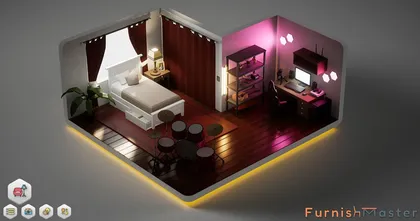 Furnish Master เกมจัดวางห้องให้สวยงามเปิดหน้าร้านบน Steam
