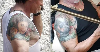 Sylvester Stallone สักหน้าหมาทับหน้าเมียหลังโดนฟ้องหย่า