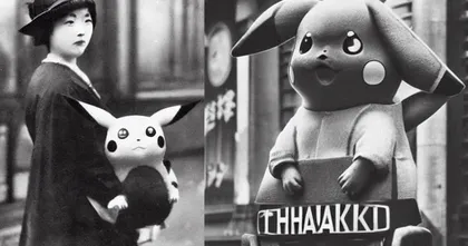Pokemon ย้อนยุค! ปรากฎตัวในภาพถ่าย 100 ปีที่แล้วด้วยพลังของ AI