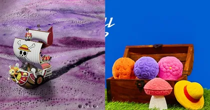 One Piece ร่วมกับ Lush เปิดตัวผงอาบน้ำทรงผลไม้ปีศาจสีสันสดใสและหมวกฟาง