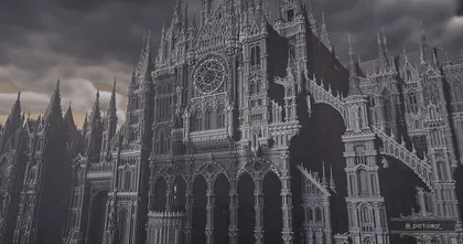 แฟนเกม Bloodborne เนรมิตเมือง Yharnam ขึ้นมาใหม่ในเกม Minecraft