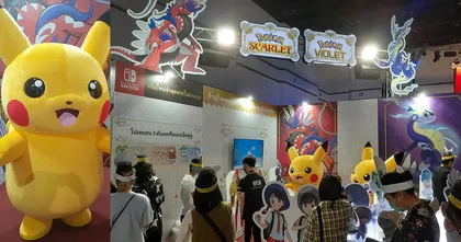 เก็บภาพบรรยากาศบูธ Pokémon Scarlet และ Pokémon Violet ภายในงาน Thailand Game Show 2022