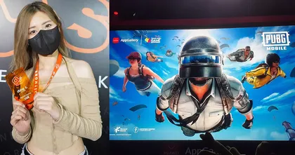 พี่แป้ง zbing z. แข่งขันเกม PUBG Mobile สุดมันส์ที่บูธ HUAWEI AppGallery ภายในงาน Thailand Game Show 2022