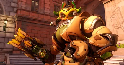 ผู้เล่น Orisa ใน OverWatch2 ใช้ท่าอัลติฯ กวาดฝั่งตรงข้ามยกโขยง ก่อนร่วงเหวดับ