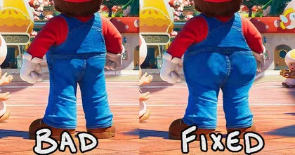 รับไม่ได้! เมื่อก้น Mario ใน Super Mario Bros. ฉบับอนิเมชั่นแบนเกินไป แฟน ๆ เรียกร้องให้แก้ไข