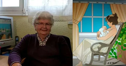 คุณทวดขั้นเทพอายุ 91 ปี ใช้โปรแกรม Paint วาดภาพออกมาอย่างสวย