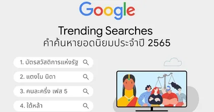 จัดอันดับคำค้นหายอดนิยมใน Google ไทยประจำปี 2565