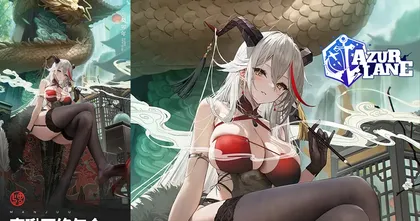 Azur Lane หลุดภาพที่อาจเป็นสกินรับปีใหม่ของสาวเรือสุดเซ็กซี่ Agir