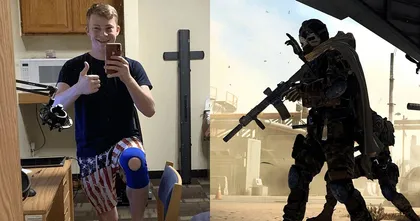 สตรีมเมอร์หนุ่มเล่น Call of Duty แล้วดีใจเกินเหตุจนหัวเข่าหลุดกลางไลฟ์