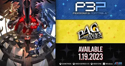 Persona 4 Golden และ Persona 3 Portable วางขายบน PC และ Playstation Store แล้ว