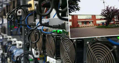 อุกอาจ! ตำรวจพบเหมืองคริปโตลับใต้โรงเรียน ขุดเหรียญจนค่าไฟบาน