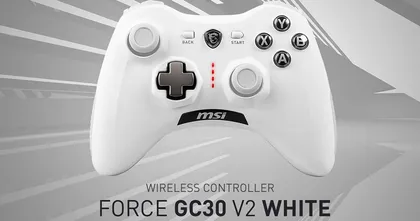 MSI FORCE GC30 V2 WHITE คอนโทรลเลอร์สีขาวสะดุดตา พร้อมฟีเจอร์สะดุดใจ