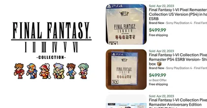 FF Pixel Remaster เวอร์ชั่นแผ่นถูกปั่นราคาบน eBay จนราคาพุ่งเป็นหลักหมื่นบาท