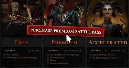 Diablo IV Battle Pass - เผยรายละเอียด รูปแบบและราคาทั้ง 3 แบบ