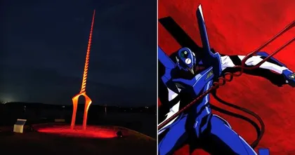 บริษัทญี่ปุ่นสุดเจ๋ง สร้างหอกลองกินุสจากเรื่อง Evangelion ยาว 7 เมตร