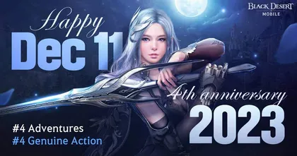 Black Desert Mobile ฉลองครบรอบ 4 ปี ด้วยกิจกรรมสุดพิเศษและของรางวัลมากมาย