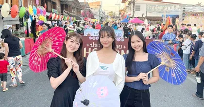 3 สาว CGM48 ปลื้ม! เป็น 1 ในพันคน ร่วมสร้างประวัติศาสตร์ร่มบ่อสร้าง จ.เชียงใหม่