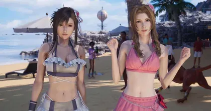 Final Fantasy VII Rebirth เผยอีเวนต์ที่ Tifa และ Aerith อยู่ในชุดว่ายน้ำ
