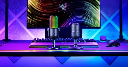 Razer เปิดตัวไมโครโฟนตั้งโต๊ะสองตัวใหม่ Seiren V3 Chroma และ Seiren V3 Mini
