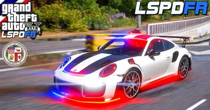 GTA V - LSPDFR มาเป็นตำรวจในเกม GTA V ตํารวจสหรัฐอเมริกา ไล่จับเเข่งรถปิดถนนบนไฮเวย์ #356