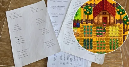 คุณแม่ติดใจ! เล่น Stardew Valley กว่า 1300 ชั่วโมง จดโน๊ตอย่างละเอียด