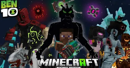 รีวิวแอดออน "นาฬิกาเบ็นเท็นต่างมิติ โครตหลอน!" ใน Minecraft มือถือ? (Ben10) | Minecraft รีวิว Addon