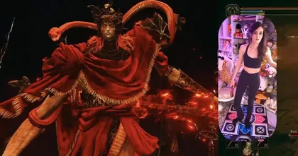 เกมเมอร์สาวปราบ Messmer บอสสุดโหดจากเกม ELDEN RING Shadow of the Erdtree โดยใช้แผ่นเกมเต้น (Dancing Pad) ในการบังคับ