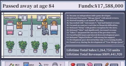 สุดเหงา! Life of a Lonely Indie Game Developer เกมจำลองชีวิตนักพัฒนาเกมญี่ปุ่นฉายเดี่ยวที่เล่นได้จนแก่ตาย