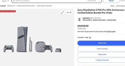 PlayStation 5 Pro รุ่น 30th Anniversary Limited Edition โดนเอาไปเก็งกำไรบน eBay แล้ว