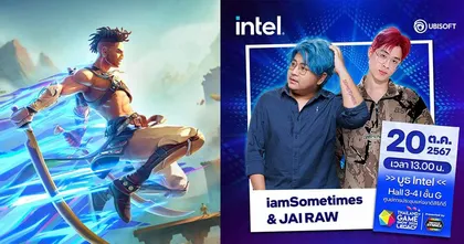 INTEL จัดกิจกรรม Ubisoft game showcase นำสตรีมเมอร์ชื่อดัง iamSomtimes และ JAIRAW มาแข่งเกมสร้างความสนุกให้แฟน ๆ ในงาน Thailand Game Show 2024