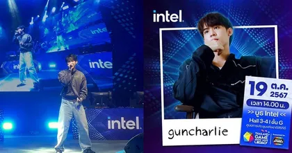 INTEL จัดเต็มกับมินิคอนเสริ์ตจาก Guncharlie ศิลปินชื่อดัง ภายในงาน Thailand Game Show 2024