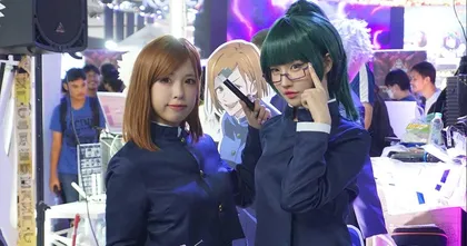 ไอดอลสาว NeNe และ MoMo วง Angevil มาเยือนบูธ EGA ในงาน Thailand Game Show 2024