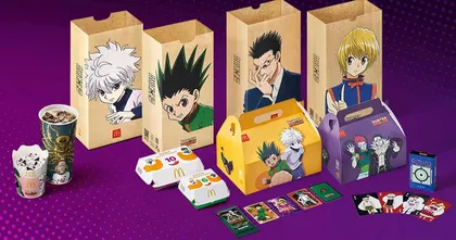 McDonalds ไต้หวันคอลแลปส์อนิเมะ HUNTER×HUNTER ออกแพ็คเกจและการ์ดสุ่มจำนวนจำกัด!