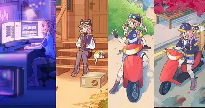 ผู้วาด "สาวน้อยนักส่งของ Steam" แจกวอลเปเปอร์ครบ 4 ฤดูกาล ให้แฟน ๆ ดาวน์โหลดฟรี!