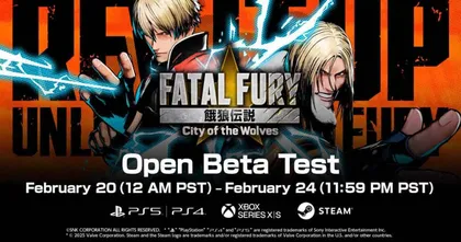 Fatal Fury: City of the Wolves เกมต่อสู้สุดมันจาก SNK พร้อมเปิดรอบ Open Beta 20-24 กุมภาพันธ์ 2025