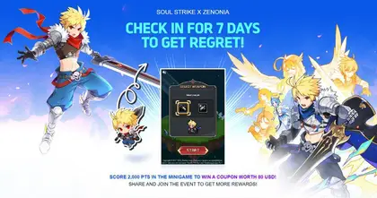 Soul Strike x Zenonia เล่นมินิเกมสุดมันส์ แจกคูปองมูลค่ากว่า 2,600 บาท แถมรางวัลในเกมอีกเพียบ!