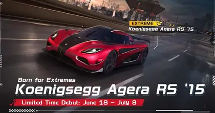 NetEase Games เปิดตัวเกม Racing Master เริ่มซีซั่น 3 Koenigsegg Agera RS ‘15 พร้อมเล่นได้แล้ววันนี้!
