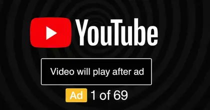 YouTube ทดสอบยัด "โฆษณาแบบข้ามไม่ได้" ที่จะกวนใจขณะดูคลิปที่ทั้ง "นาน" และ "ถี่" กว่าเดิม