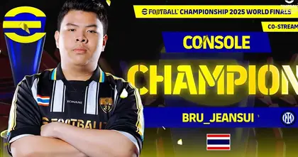 Jeansui นักกีฬาอีสปอร์ตชาวไทยคว้าแชมปป์โลกรายการ eFootball CHAMPIONSHIP 2025 WORLD FINALS